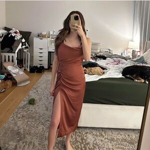 Satin Midi Dress